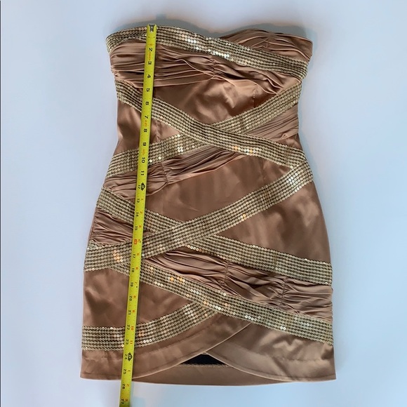 Arden B Gold Dress Size Small - Picture 1 of 7
